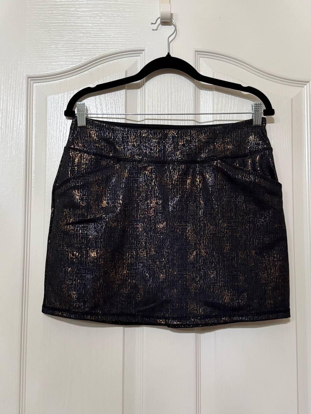 Lilly Pulitzer Black & Gold Mini Skirt